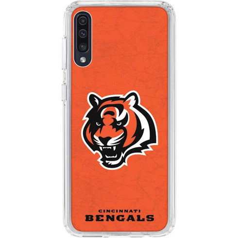 NFL Cincinnati Bengals - Alternate Distressed Galaxy A50 Clear Case